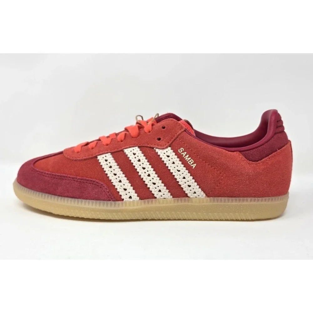 Adidas Samba OG Special Edition Valentines Day Red-JS3526-Youth‎ 5/Women's 6 NWB